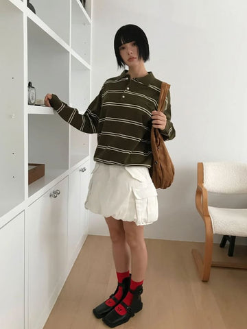 (with underpants) BALLOON POCKET MINI SKIRT